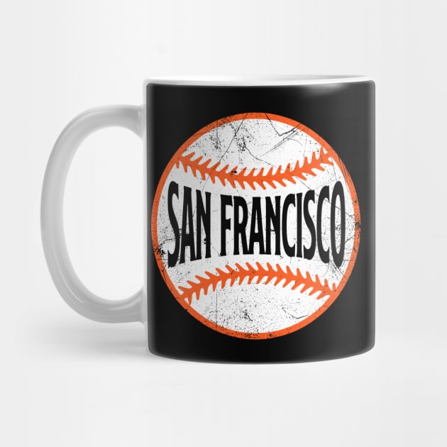 San Francisco Retro Baseball - Black by KFig21